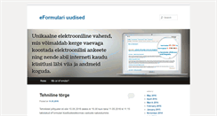 Desktop Screenshot of blogi.eformular.com